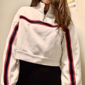 Forever 21 Crop Quarter Zip